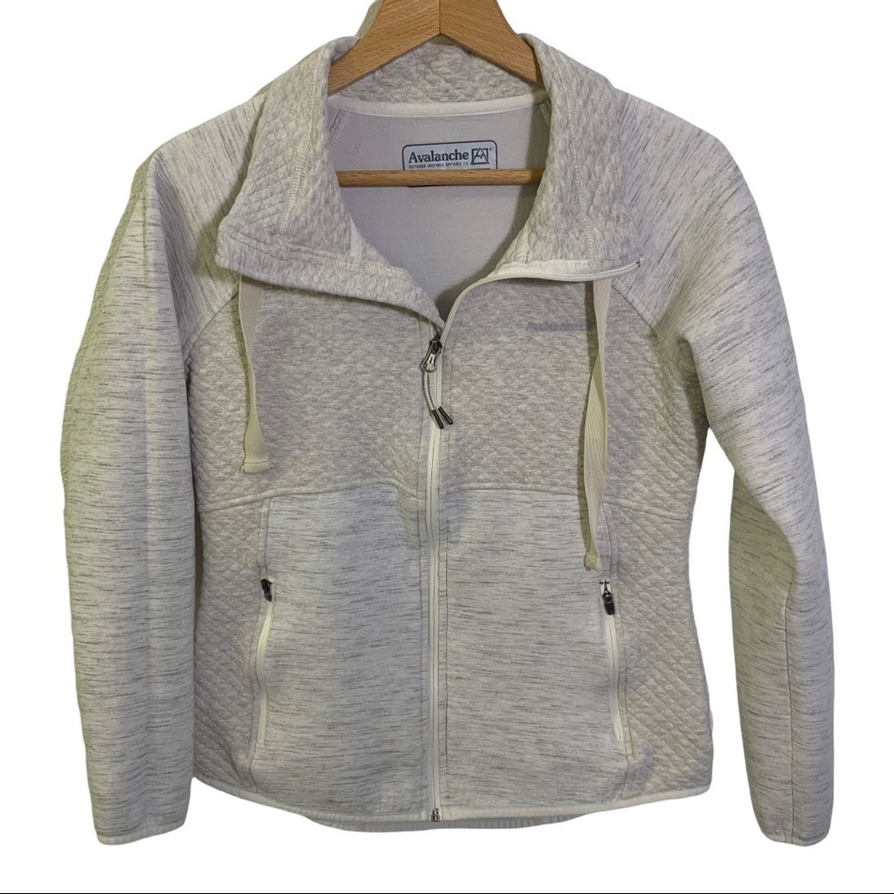 Avalanche Outdoor Apparel Womens Light Gray  Zip up Closure Sweatshirt Size S (M